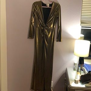 Gold Metallic Dress